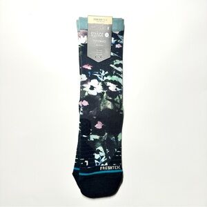 Stance Men's Floral Athletic Socks - Black and Blue